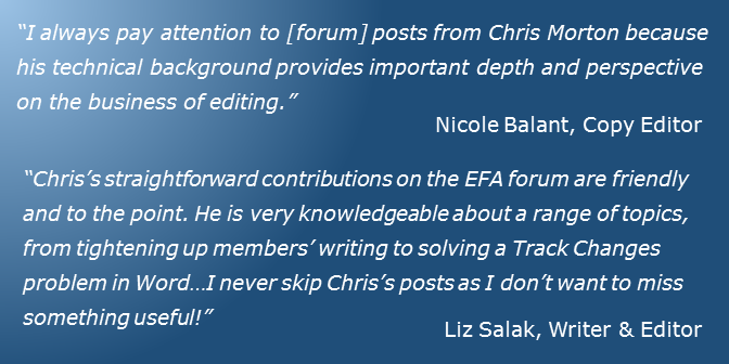 EFA Forum Testimonials